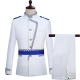 Déguisement ensemble blanc pantalon et veste de prince 