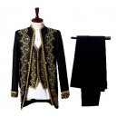 D&eacute;guisement veste noire pantalon chemise jabot de prince