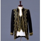 Déguisement veste noire pantalon chemise jabot de prince