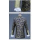 Costume prince bleu marine et or