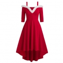 Robe mi longue m&egrave;re no&euml;l S au 5XL