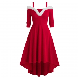 Robe mi longue m&egrave;re no&euml;l S au 5XL