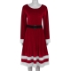 Robe mi longue mère noël S au 2XL