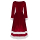 Robe mi longue mère noël S au 2XL