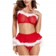 Lingerie guêpière sexy mère noël