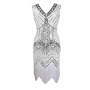 Costume robe ann&eacute;e 20 verte