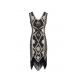 Costume charleston robe année 20 rouge
