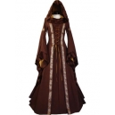 Costume Robe m&eacute;di&eacute;vale bleue et marron