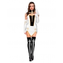 Costume nonne bonne soeur avec paire de bas et gants