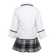 Costume Ecolière avec veste bordeaux