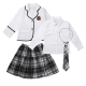 Costume Ecolière avec veste bordeaux