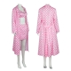 Costume barbie robe vichy rose pour fille