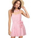 Costume barbie tenue de nuit vichy rose pour femme
