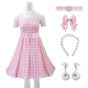 Costume barbie tenue vichy rose pour femme