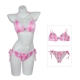 Costume barbie maillot de bain vichy rose pour femme