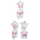 Costume barbie tenue vichy rose pour femme