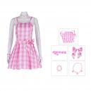 Costume barbie tenue vichy rose pour femme