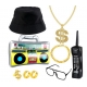 Accessoires années 80 rap hip hop