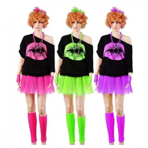 Tee shirt et accessoires ann&eacute;es 80 9 pi&egrave;ces