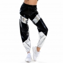 Pantalon surv&ecirc;tement holographique or et vert ann&eacute;es 80