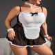 Costume la Soubrette dentelle avec jarretière