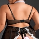 Costume la Soubrette dentelle avec jarretière