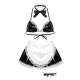 Costume lingerie soubrette