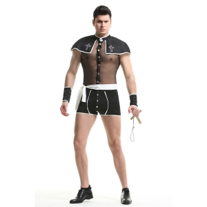 D&eacute;guisement pr&ecirc;tre sexy pour homme