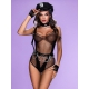 Costume la policière lingerie sexy avec képi