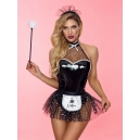 Costume soubrette femme de m&eacute;nage avec plumeau