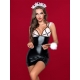 Costume soubrette femme de ménage avec plumeau