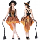 Costume sorciere violette avec chapeau