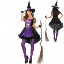 Costume sorciere noire avec chapeau