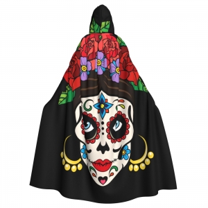 Costume cape le jour des morts noire