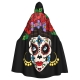 Costume cape le jour des morts noire