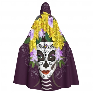 Costume cape violette  le jour des morts