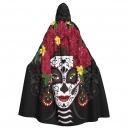 Costume cape noire et rose le jour des morts