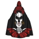 Costume cape noire et rouge le jour des morts