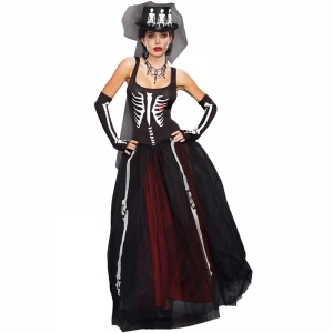 Costume squelette avec le chapeau