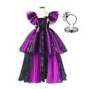 Costume Fille sorci&egrave;re araign&eacute;e violette tutu