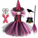 Costume Fille socric&egrave;re tutu rose avec balais