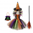 Costume Fille socric&egrave;re tutu multicolore et 4 accessoires