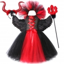 Costume Fille diablesse tutu avec la fourche de diable