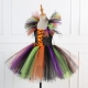 Costume Fille socricère tutu multicolore et 4 accessoires