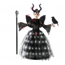Costume Fille Mal&eacute;fique tutu lumineux LED avec ailes