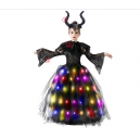 Costume Fille Mal&eacute;fique tutu lumineux LED