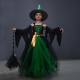 Costume Fille socricère tutu violet avec balais