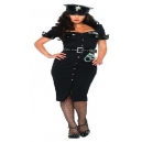Costume la policière NCIS avec képi
