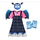Costume Fille Vampirina avec le demi masque