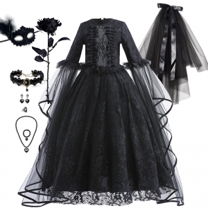 Costume Fille veuvve noire